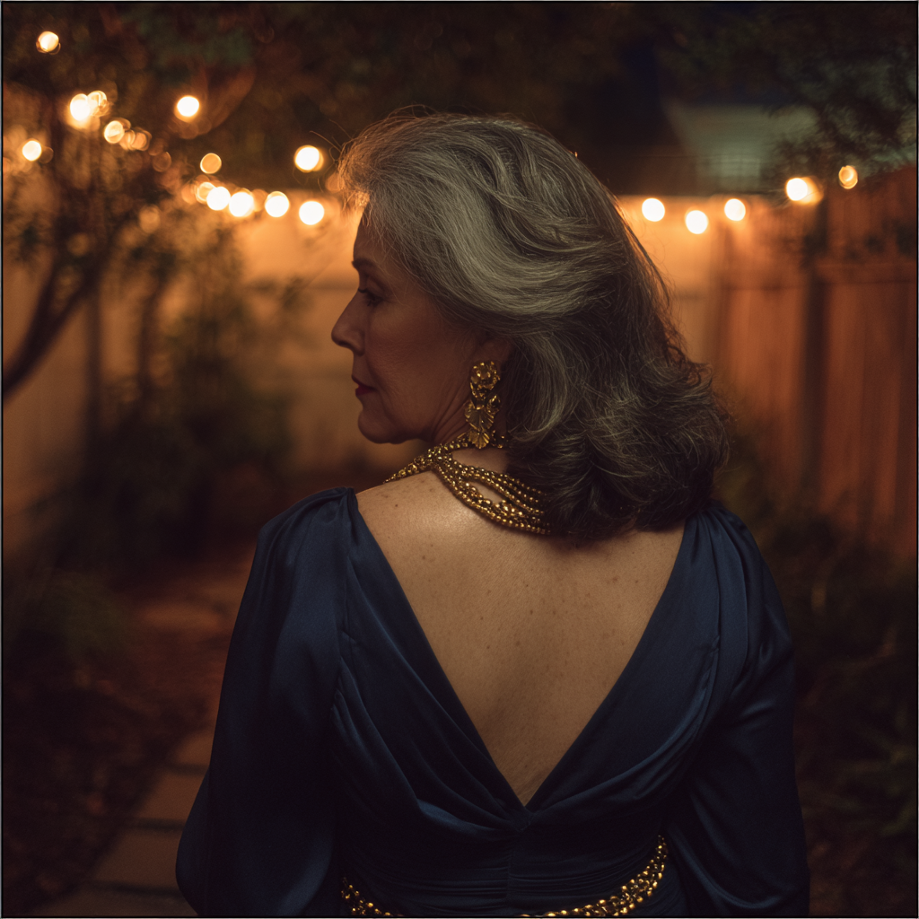 An older woman walking away | Source: Midjourney