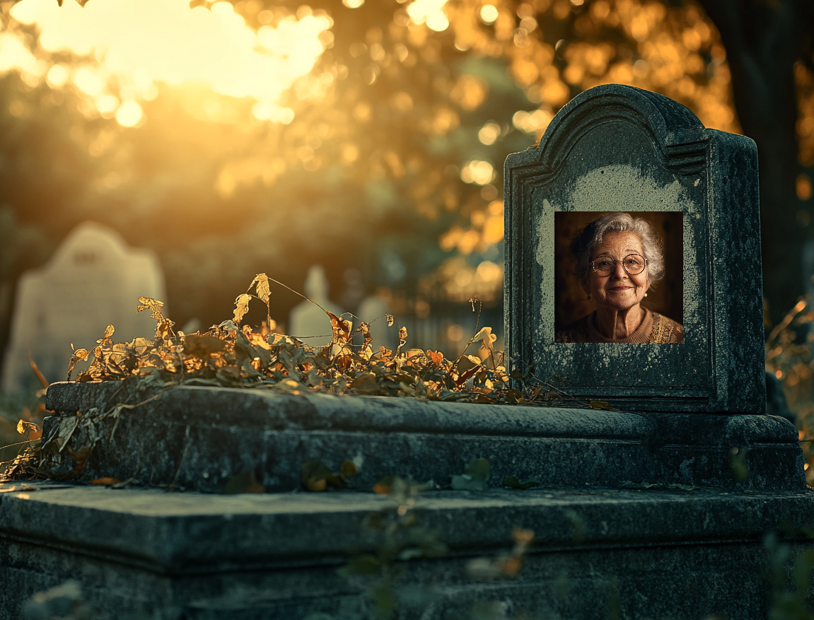 An older woman's grave | Source: Midjourney