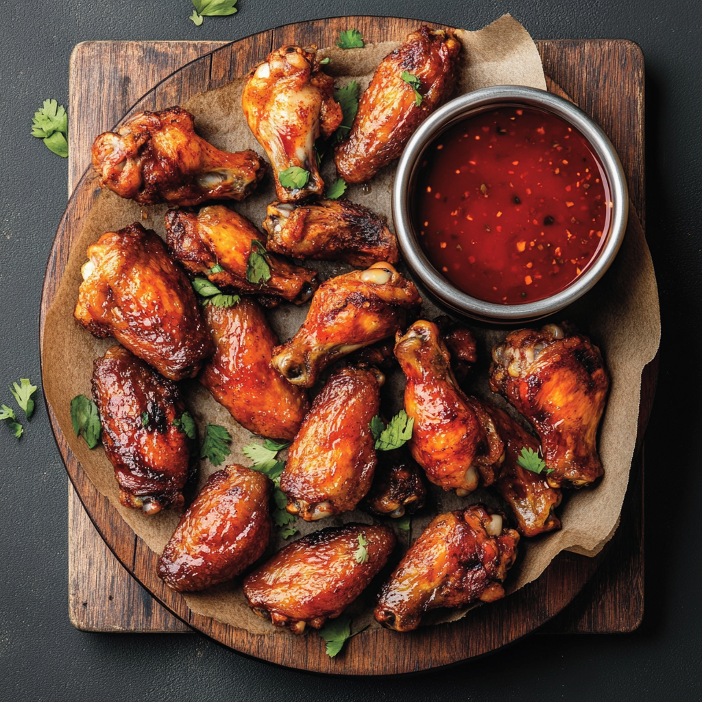 A plate of wings | Source: Midjourney