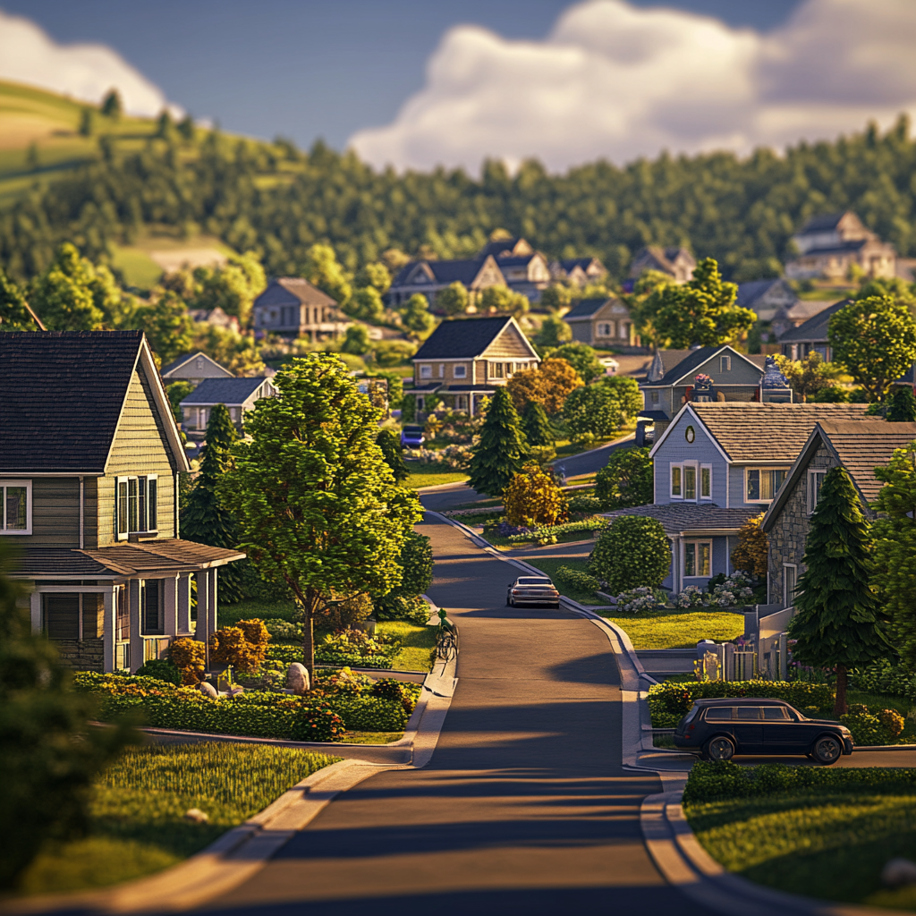 A neighborhood | Source: Midjourney