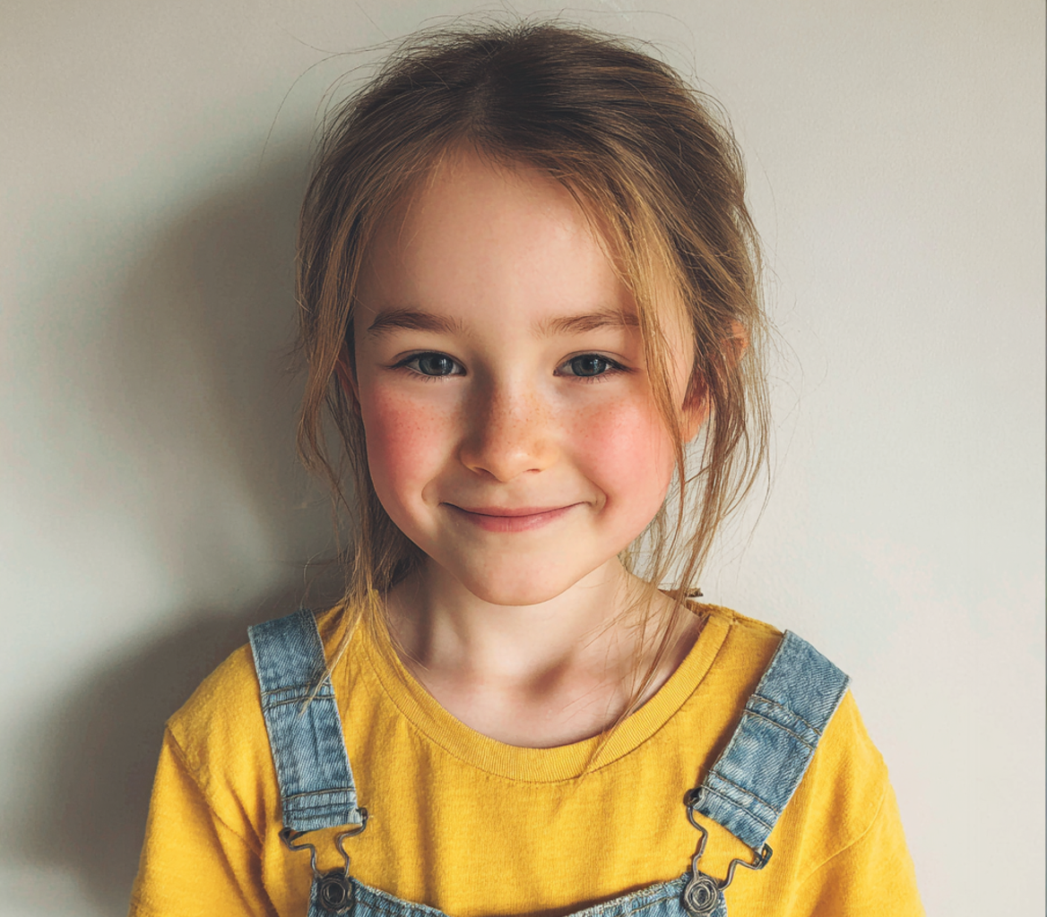 A smiling little girl | Source: Midjourney