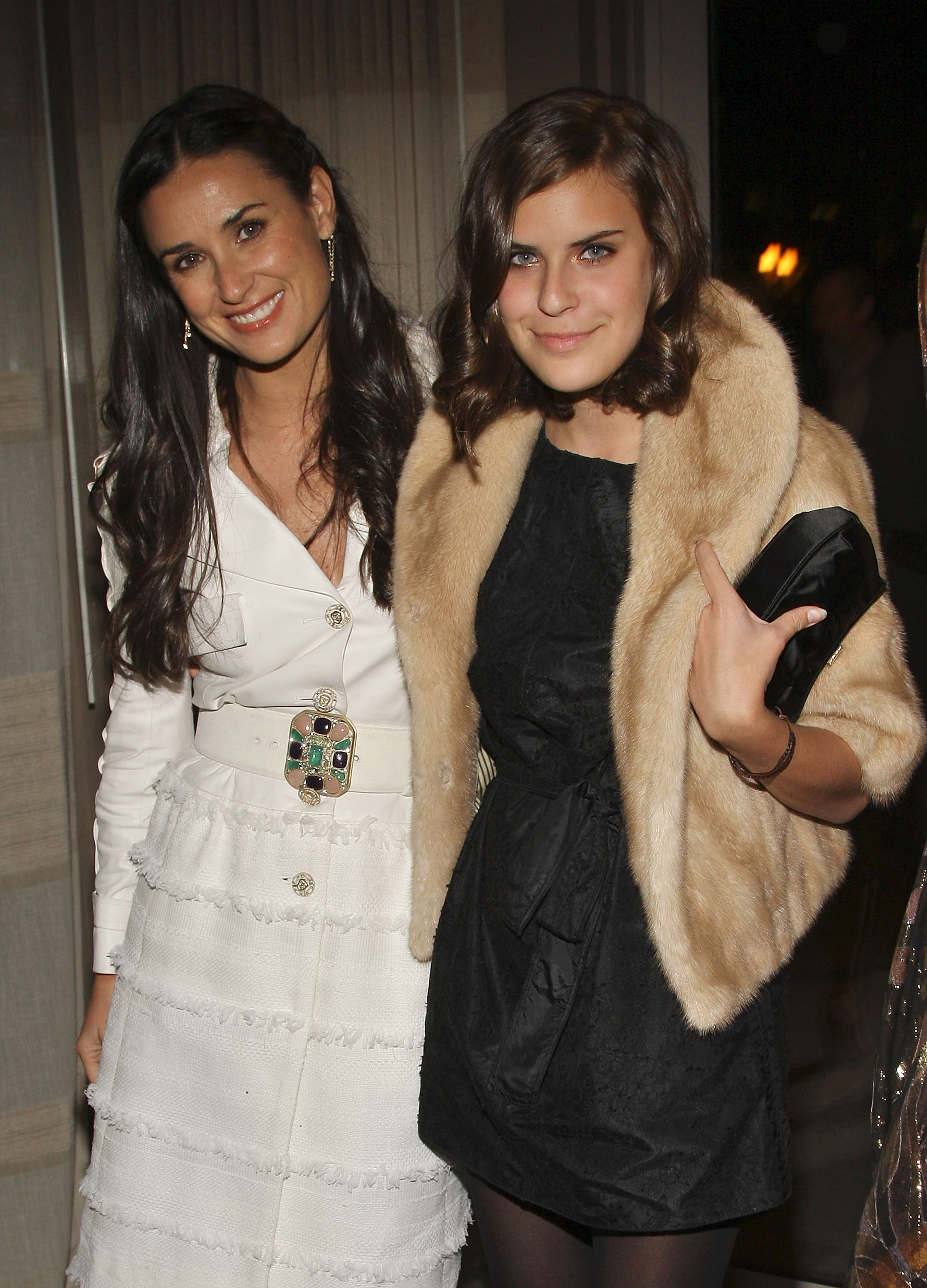 Willis is pictured with her mother, Demi Moore, in 2008, years before she publicly discussed her experience with facial filler. She later revealed that she had the filler dissolved after becoming emotionally attached to how it changed her appearance. | Source: Getty Images