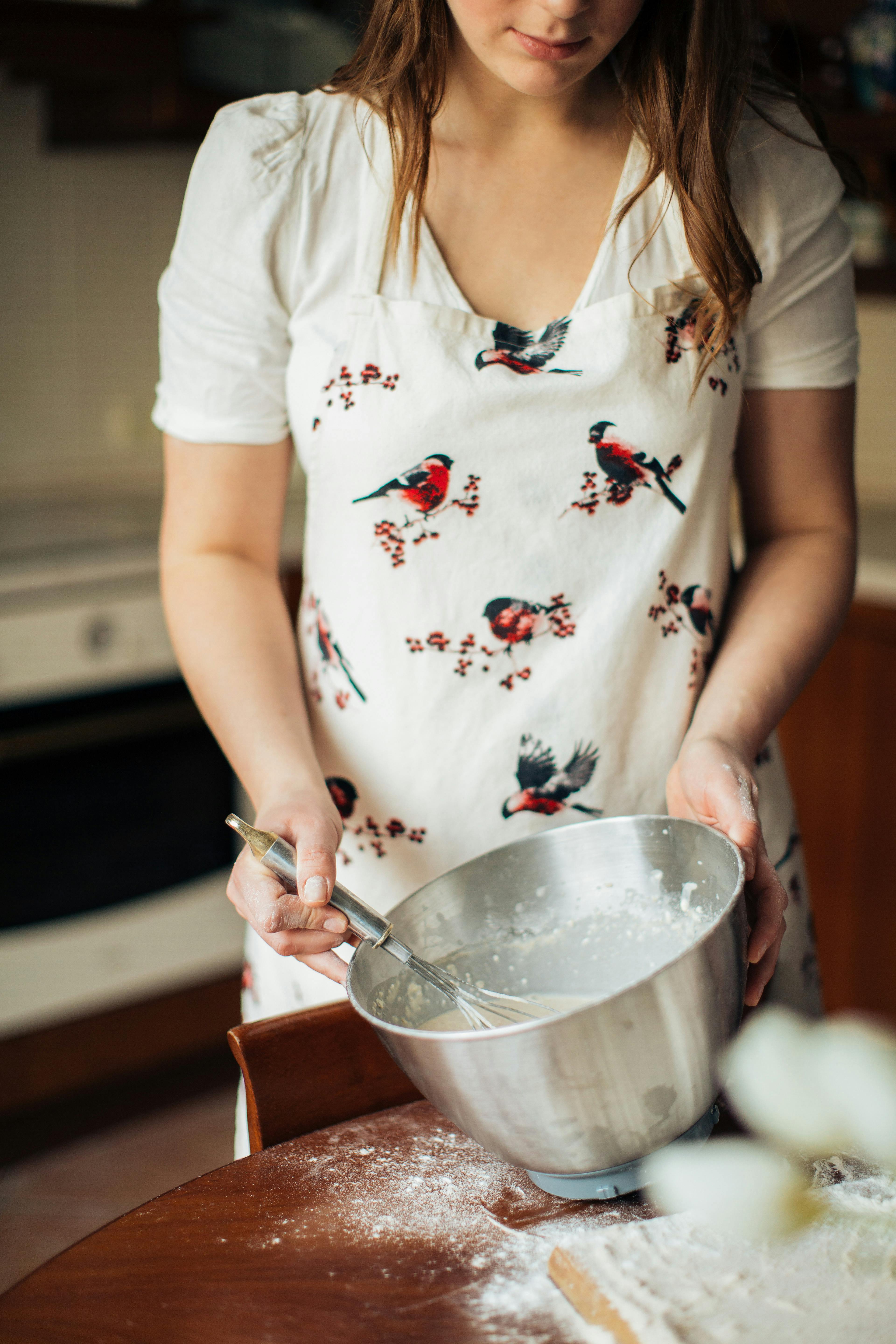 woman wearing apron