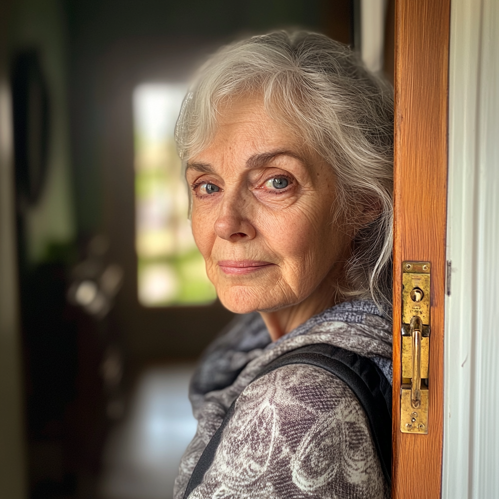 Senior woman standing in her doorway | Source: Getty Images