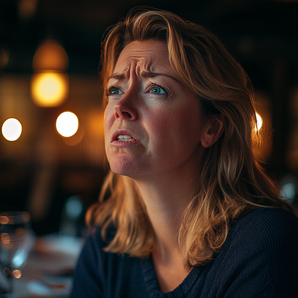 A furious woman in a restaurant | Source: Midjourney