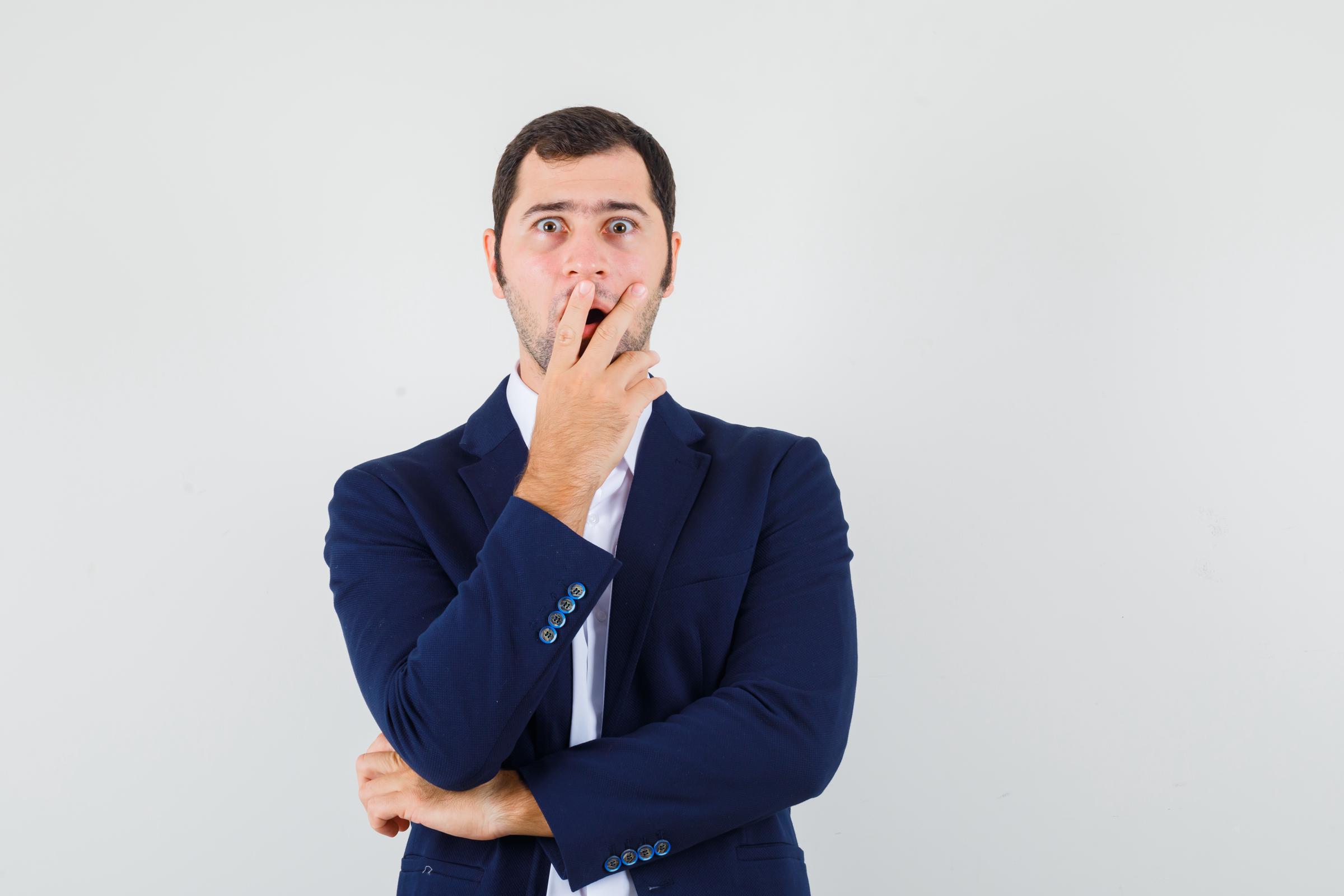 A shocked man | Source: Freepik