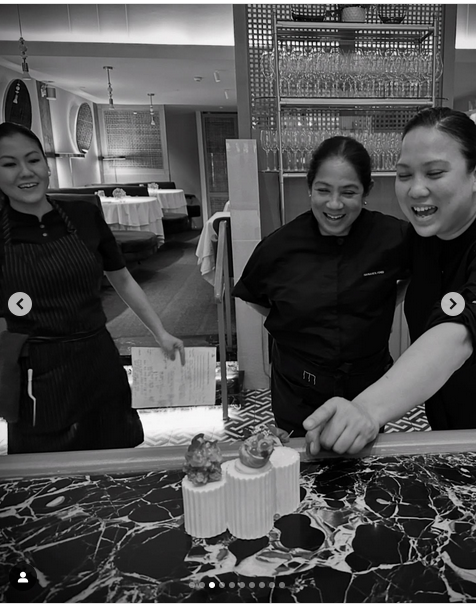 Johanne Siy with Margarita Forés and another chef, from a post dated February 11, 2025 | Source: Instagram/johanne_siy