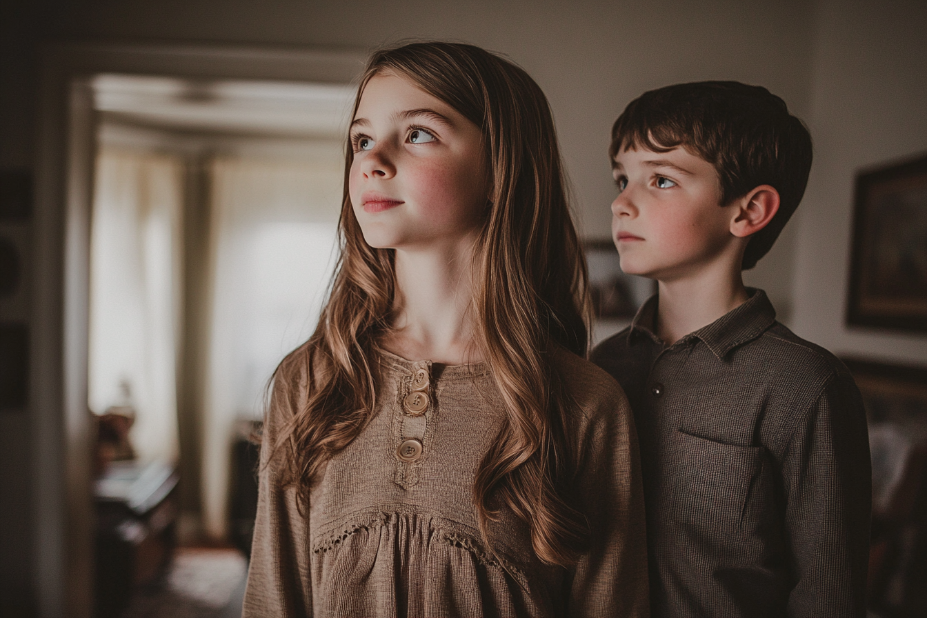 Siblings standing together | Source: Midjourney