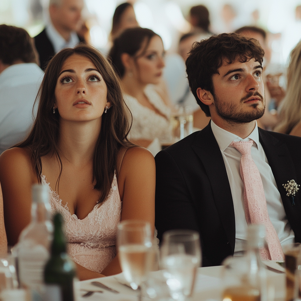 Guests at a wedding | Source: Midjourney