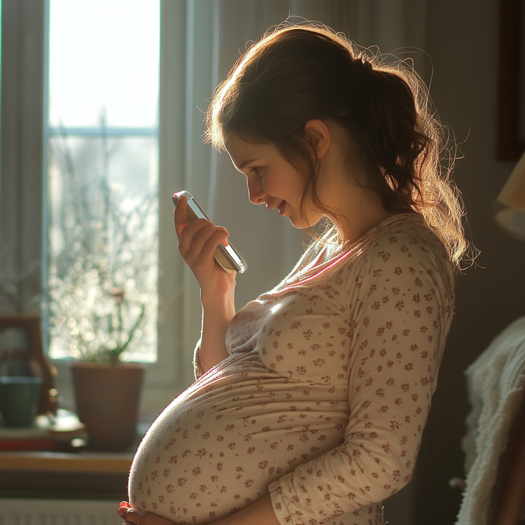 An emotional woman on a call | Source: Midjourney