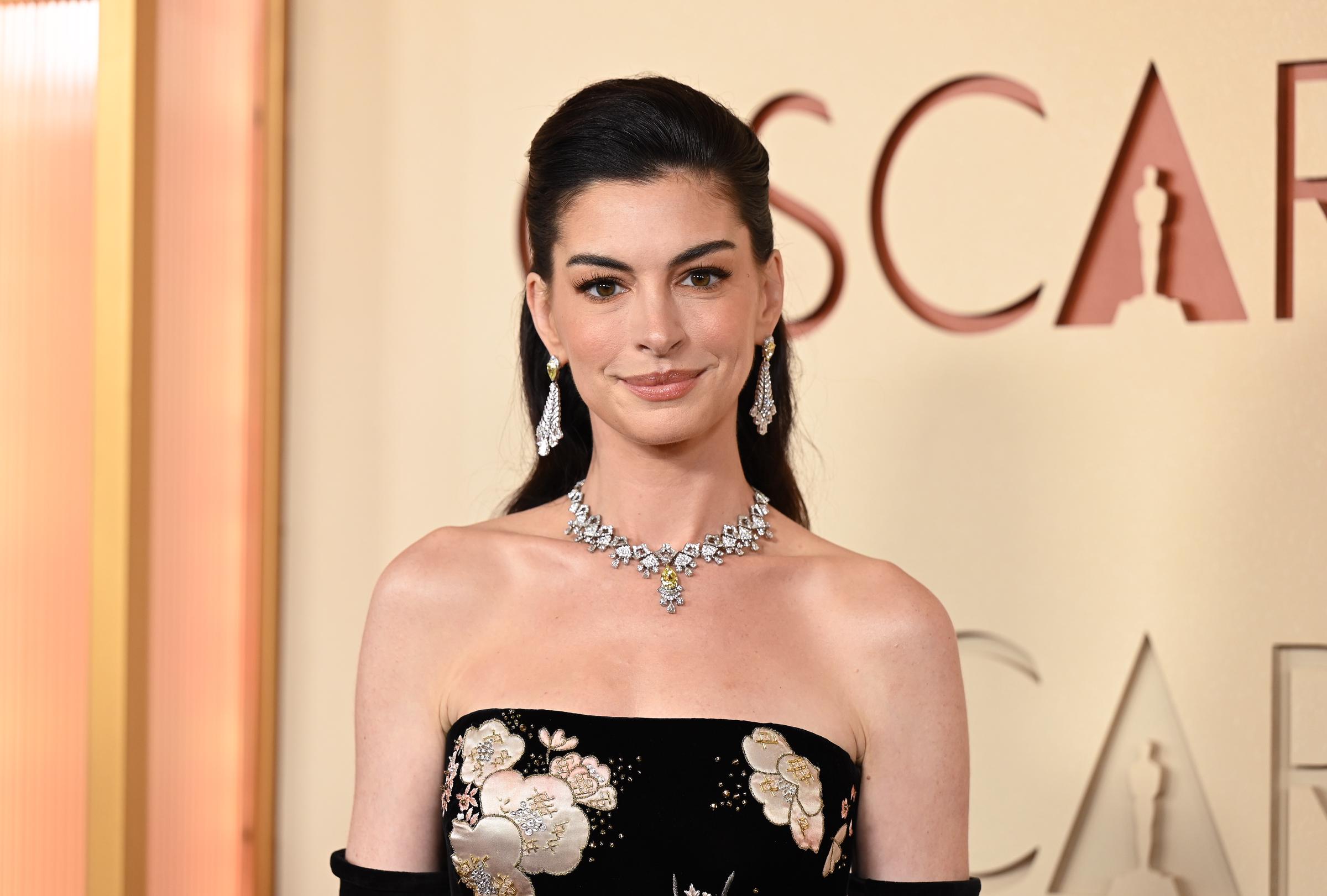Anne Hathaway at the 98th Annual Oscars held at Dolby Theatre on March 15, 2026 in Hollywood, California. | Source: Getty Images