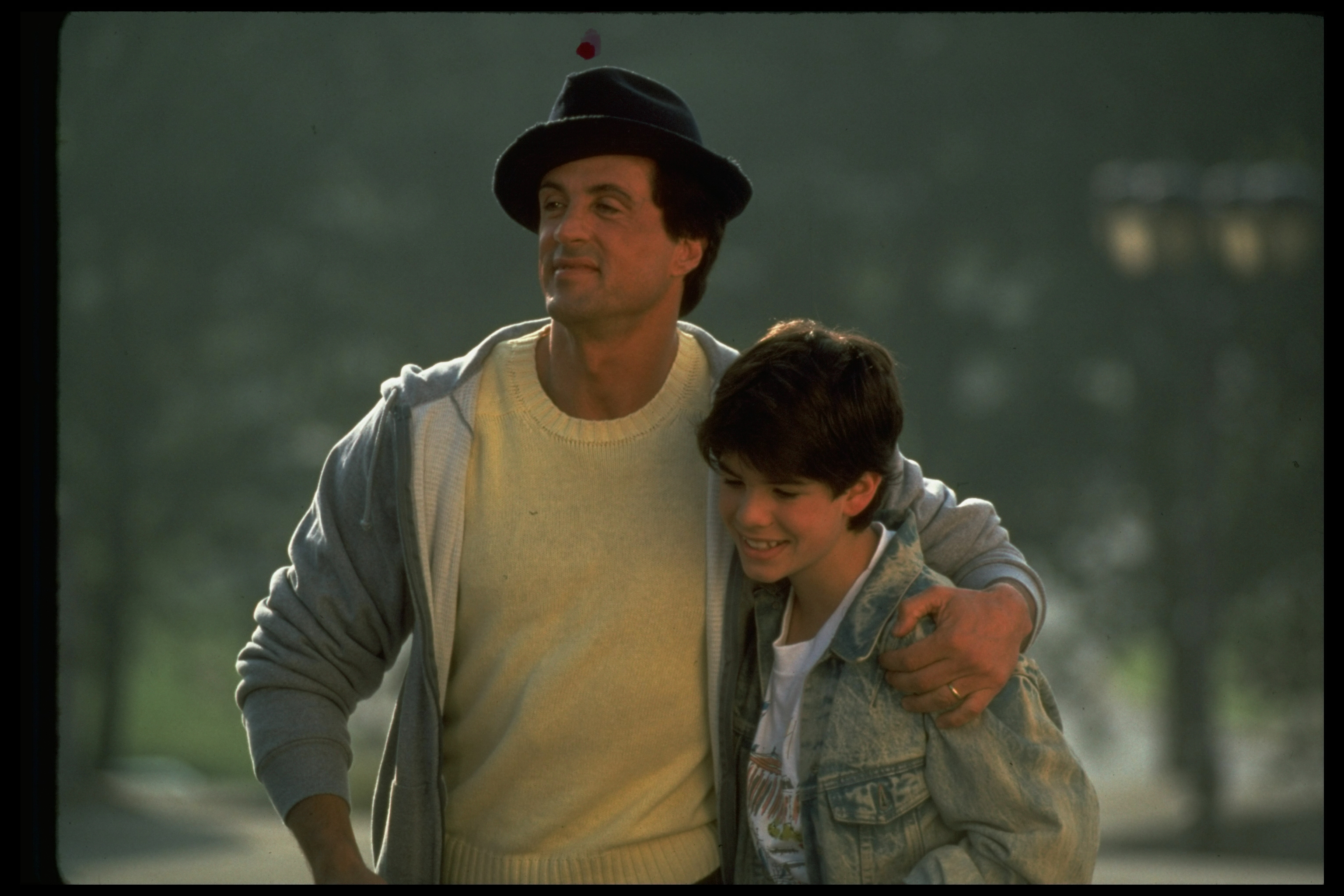 Sylvester and Sage Stallone in a scene from "Rocky V," circa 1990 | Source: Getty Images