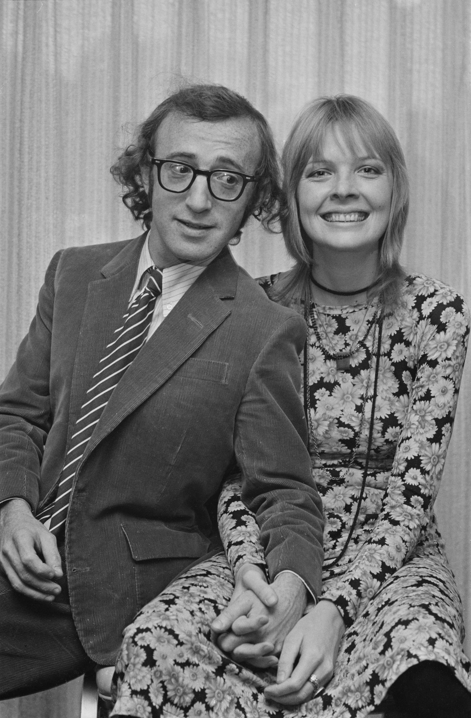 Woody Allen and Diane Keaton are pictured at the Hilton Hotel on October 18, 1970, London, England. | Source: Getty Images