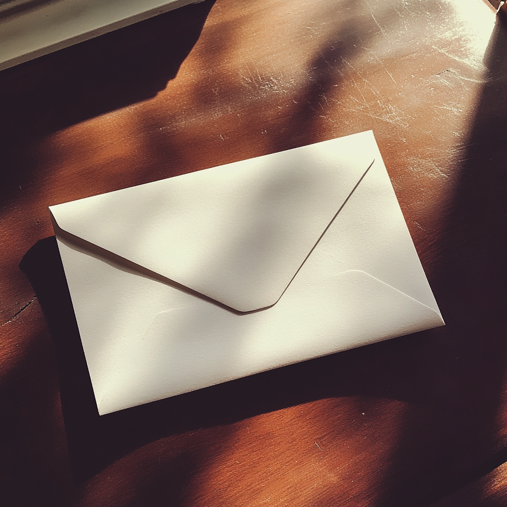 An envelope on a table | Source: Midjourney