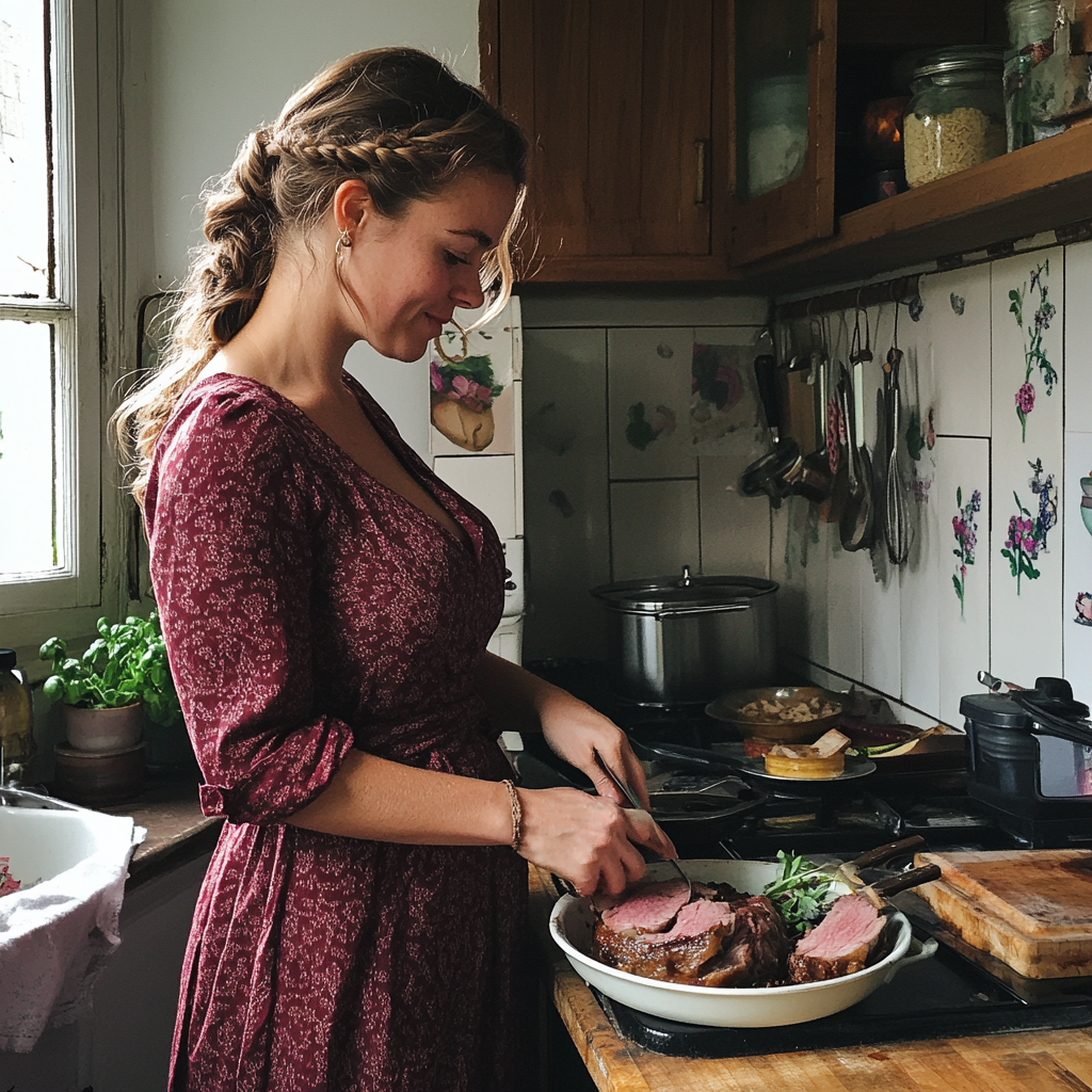 A woman busy in the kitchen | Source: Midjourney