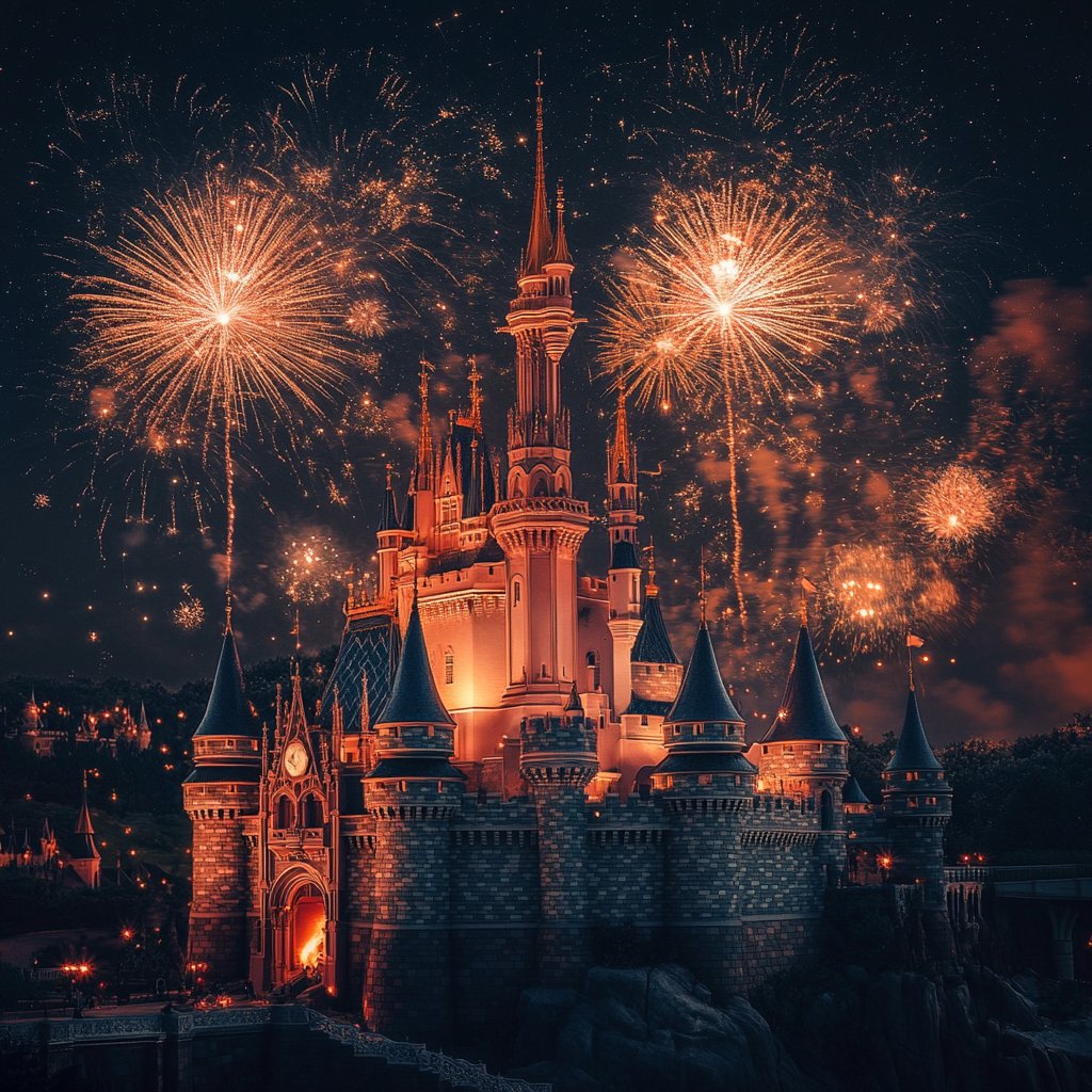 A beautiful firework display | Source: Midjourney