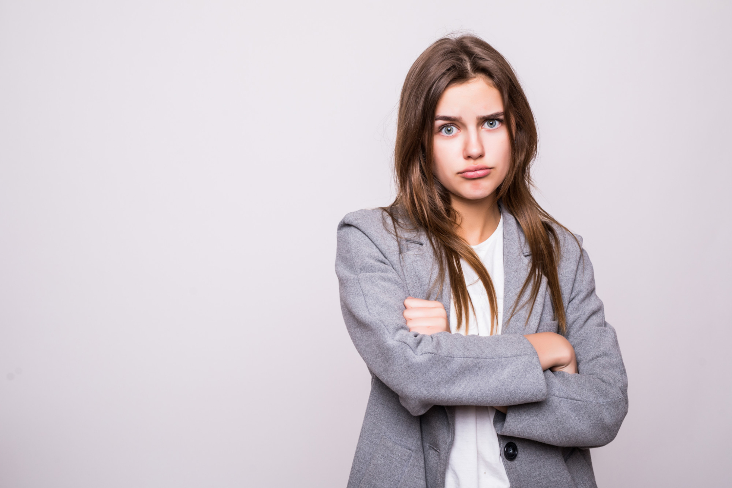 A displeased woman | Source: Freepik