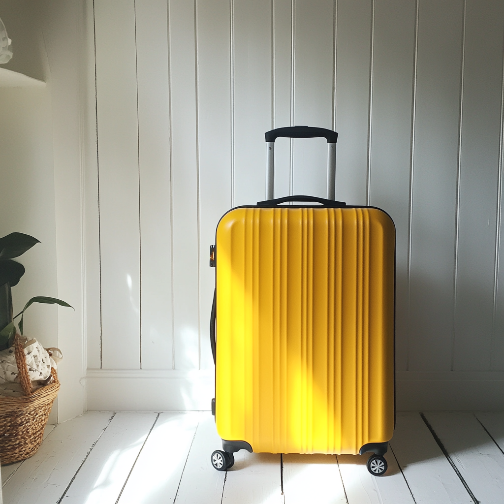 A suitcase in a bedroom | Source: Midjourney