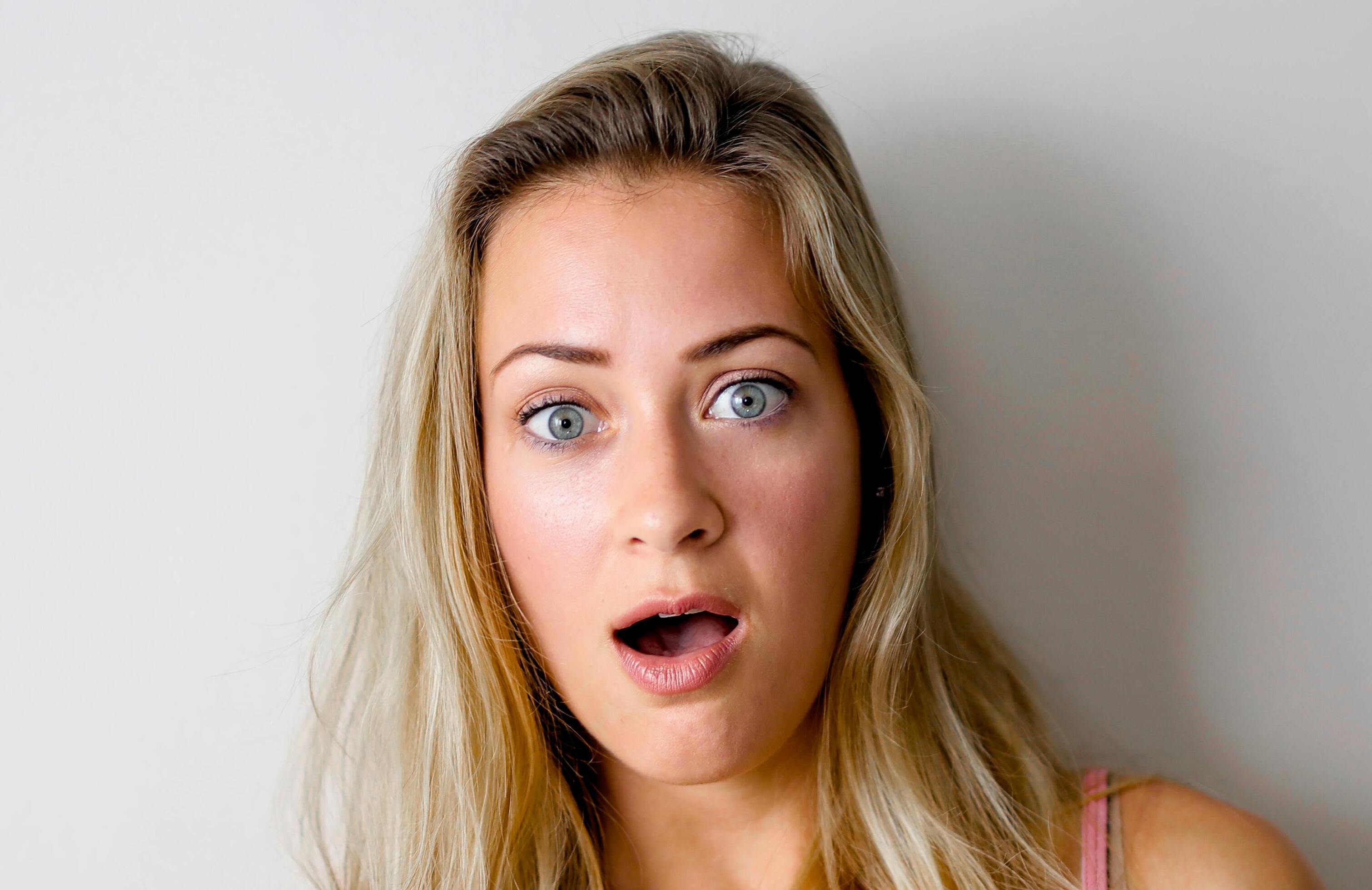 A blonde woman shocked | Source: Pexels