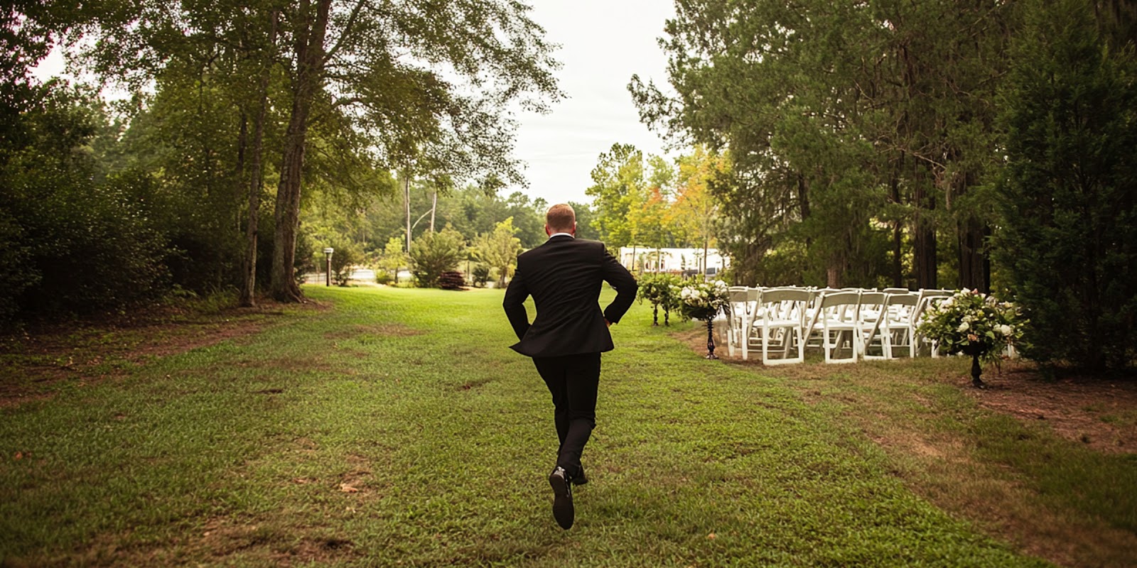 Runaway groom. | Source: Midjourney