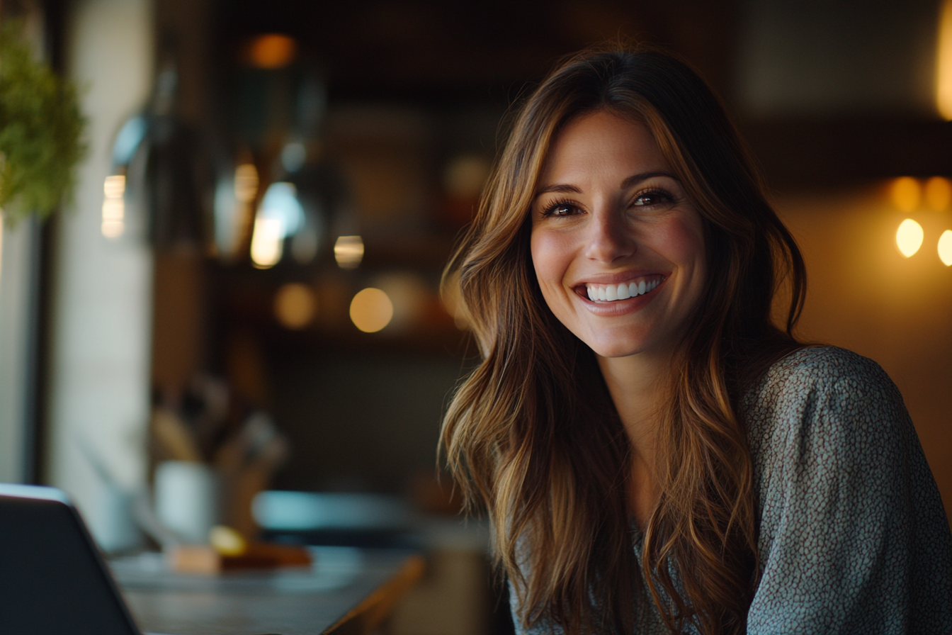 A smiling woman | Source: Midjourney