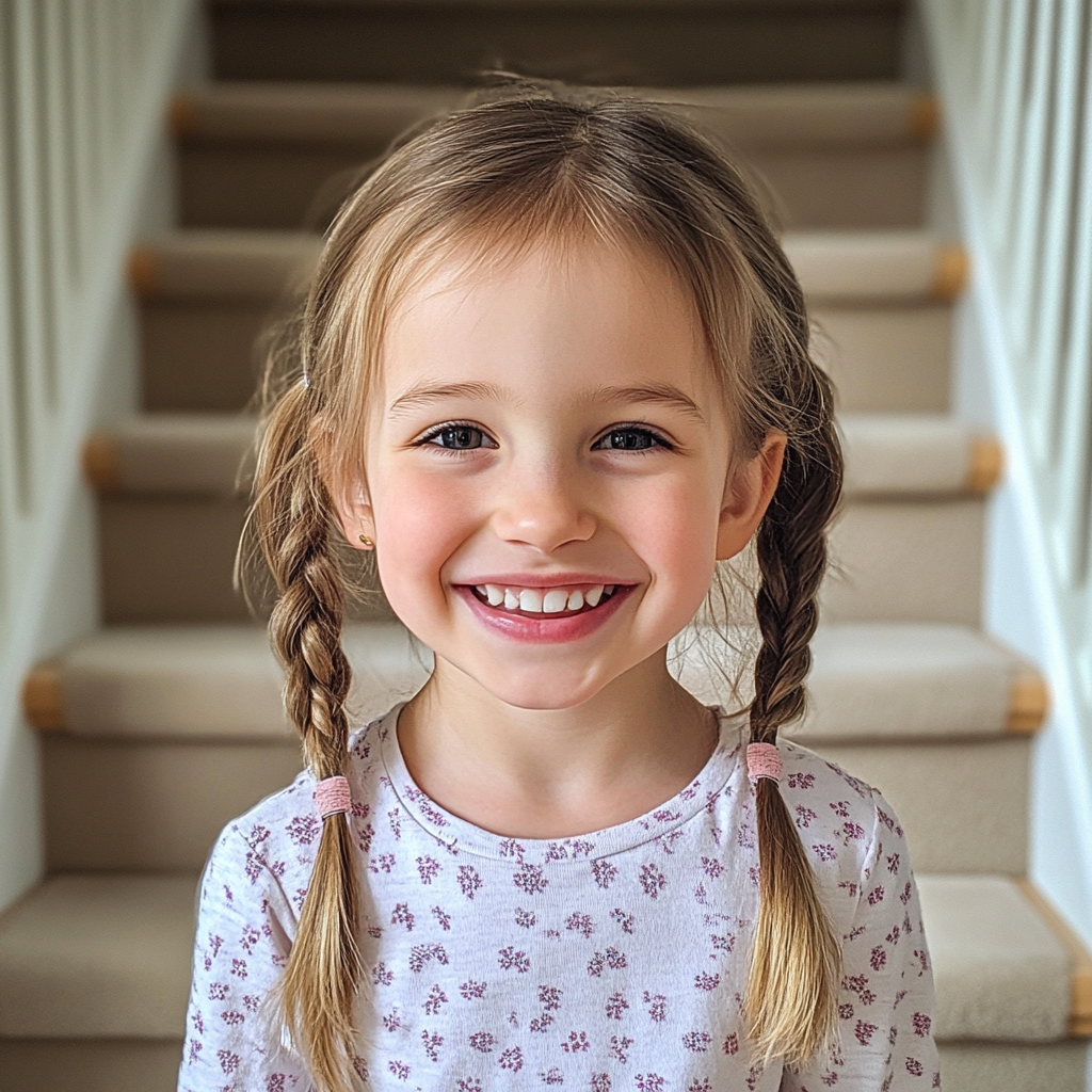 A smiling little girl | Source: Midjourney