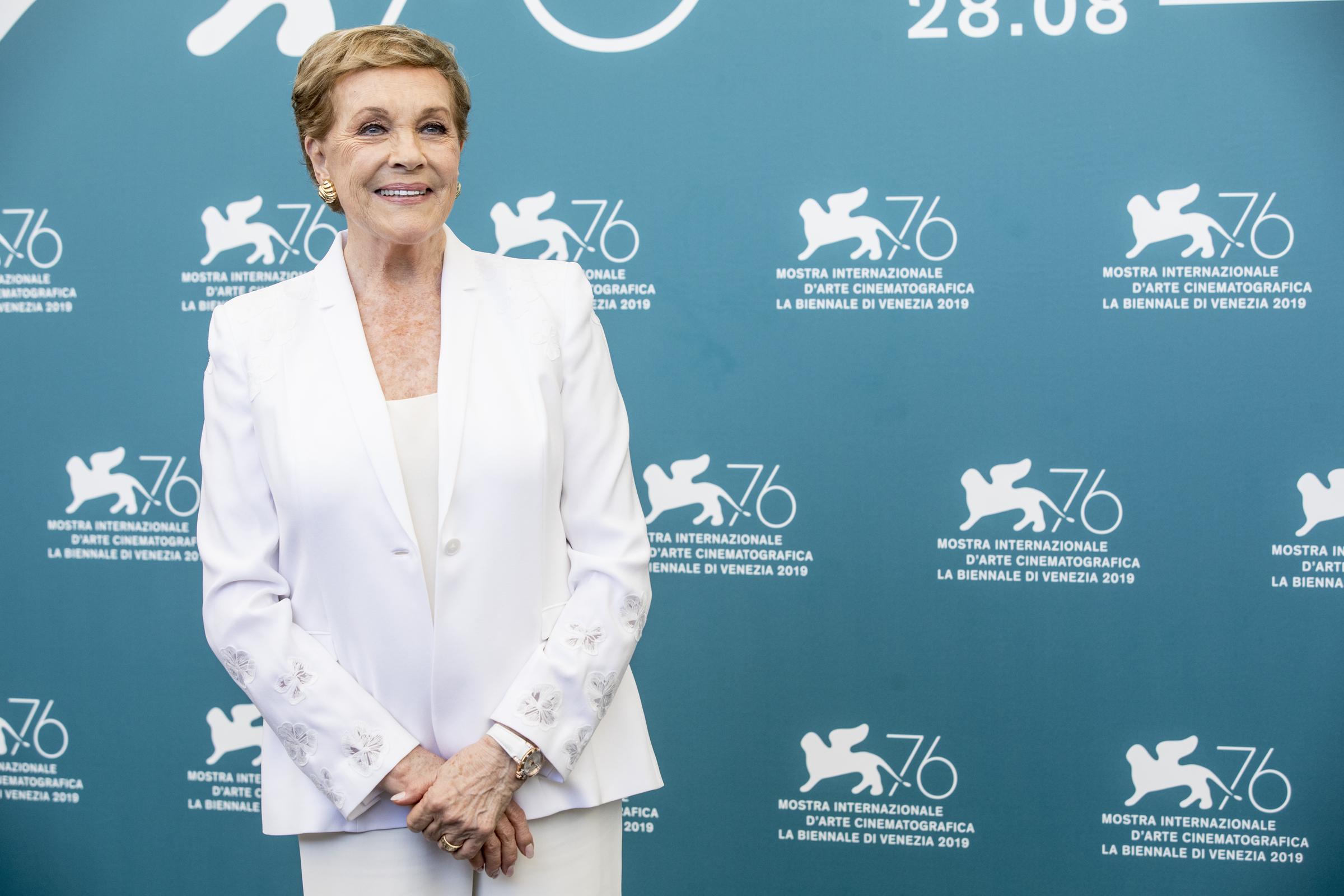 Dame Julie Andrews attends the Golden Lion for Lifetime Achievement photocall during the 76th Venice Film Festival on September 03, 2019 in Venice, Italy. | Source: Getty Images