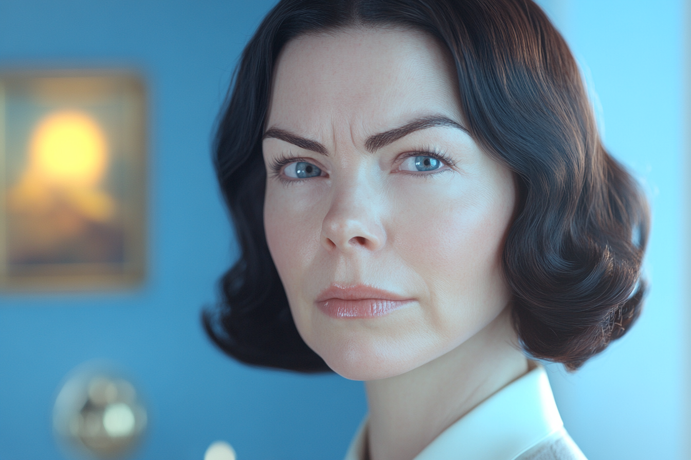 A close-up shot of a woman's face | Source: Midjourney