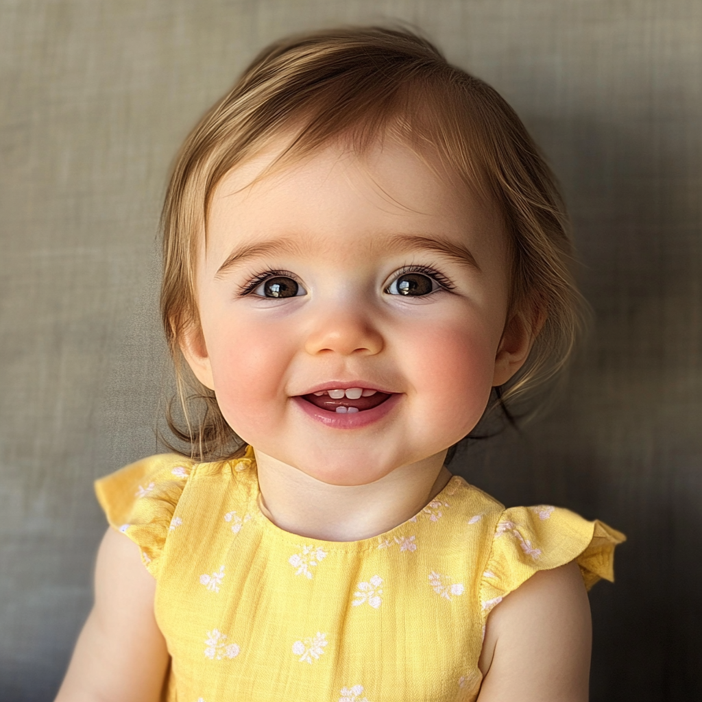 A smiling little girl | Source: Midjourney