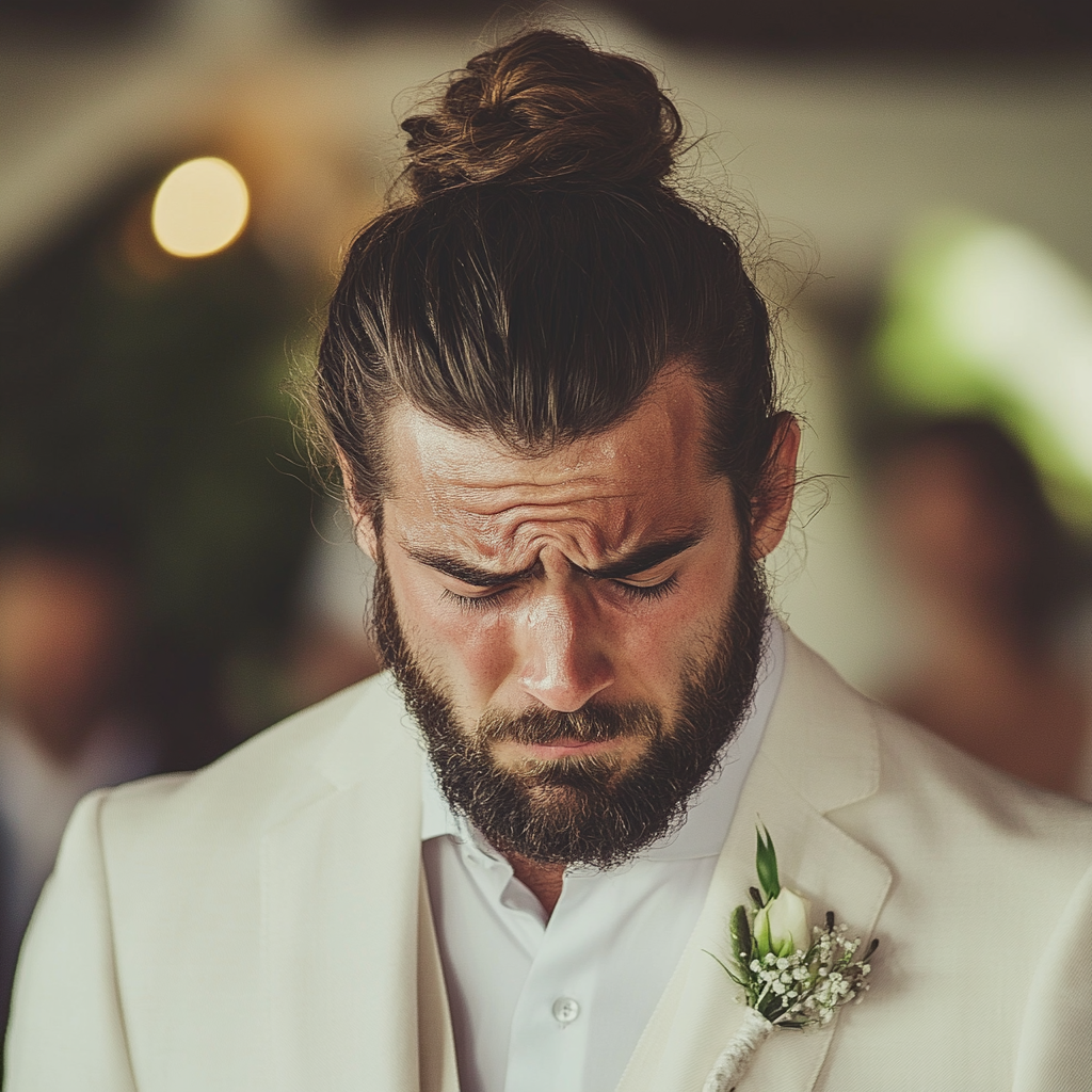 An upset groom | Source: Midjourney