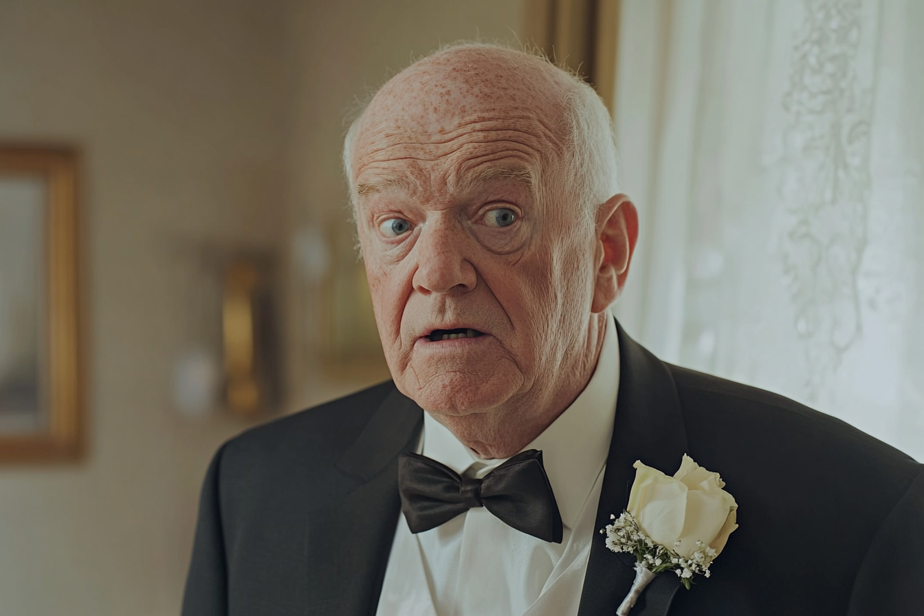 A man at his daughter's wedding | Source: Midjourney