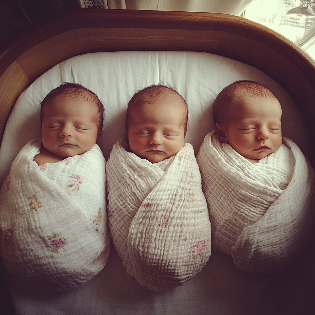 Newborn triplets | Source: Midjourney