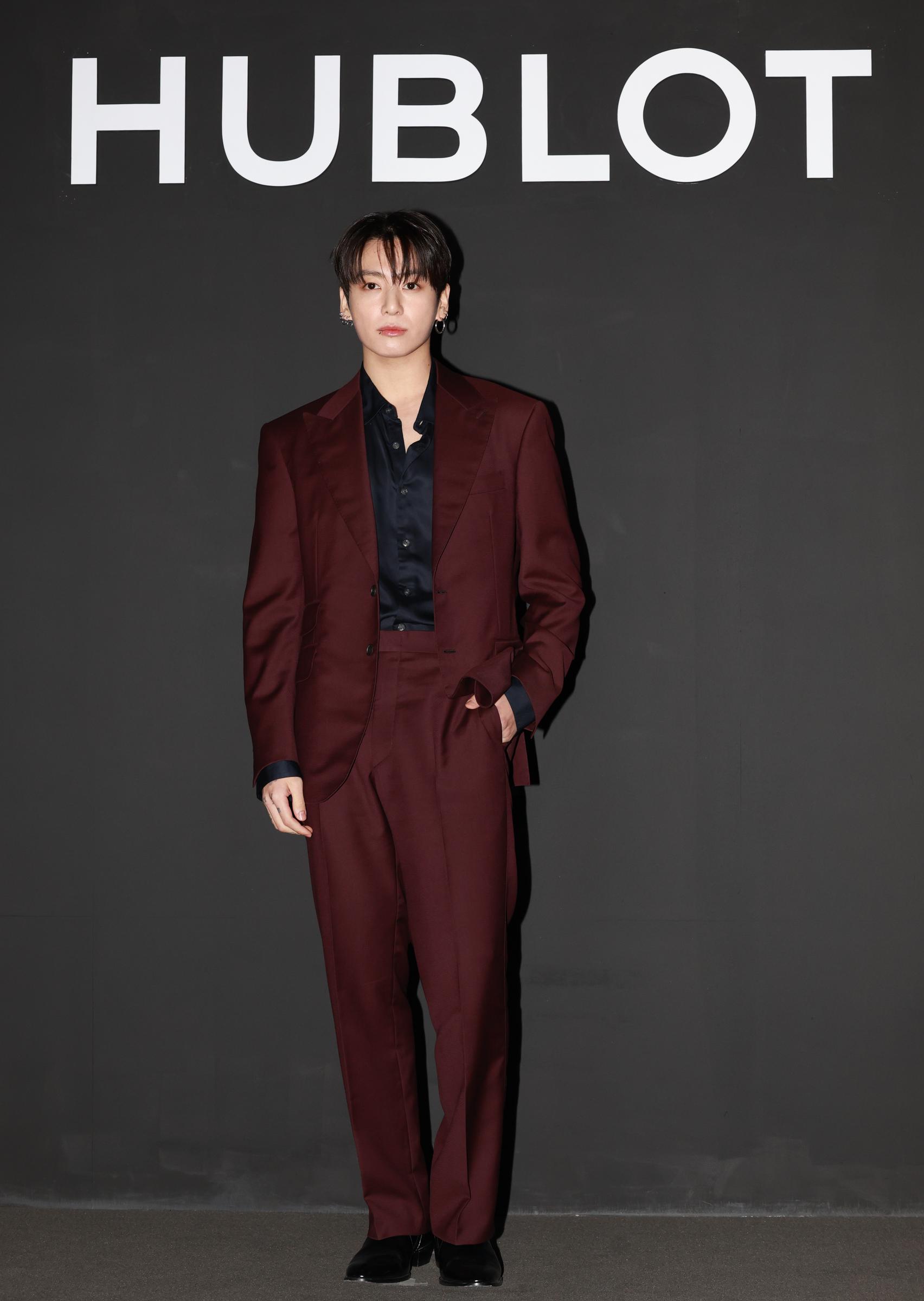 Jungkook of BTS attend the Hublot Global Ambassador Announcement Event photocall at STRX House in Nonhyeon-dong, Gangnam-gu on February 12, 2026 in Seoul, South Korea. | Source: Getty Images