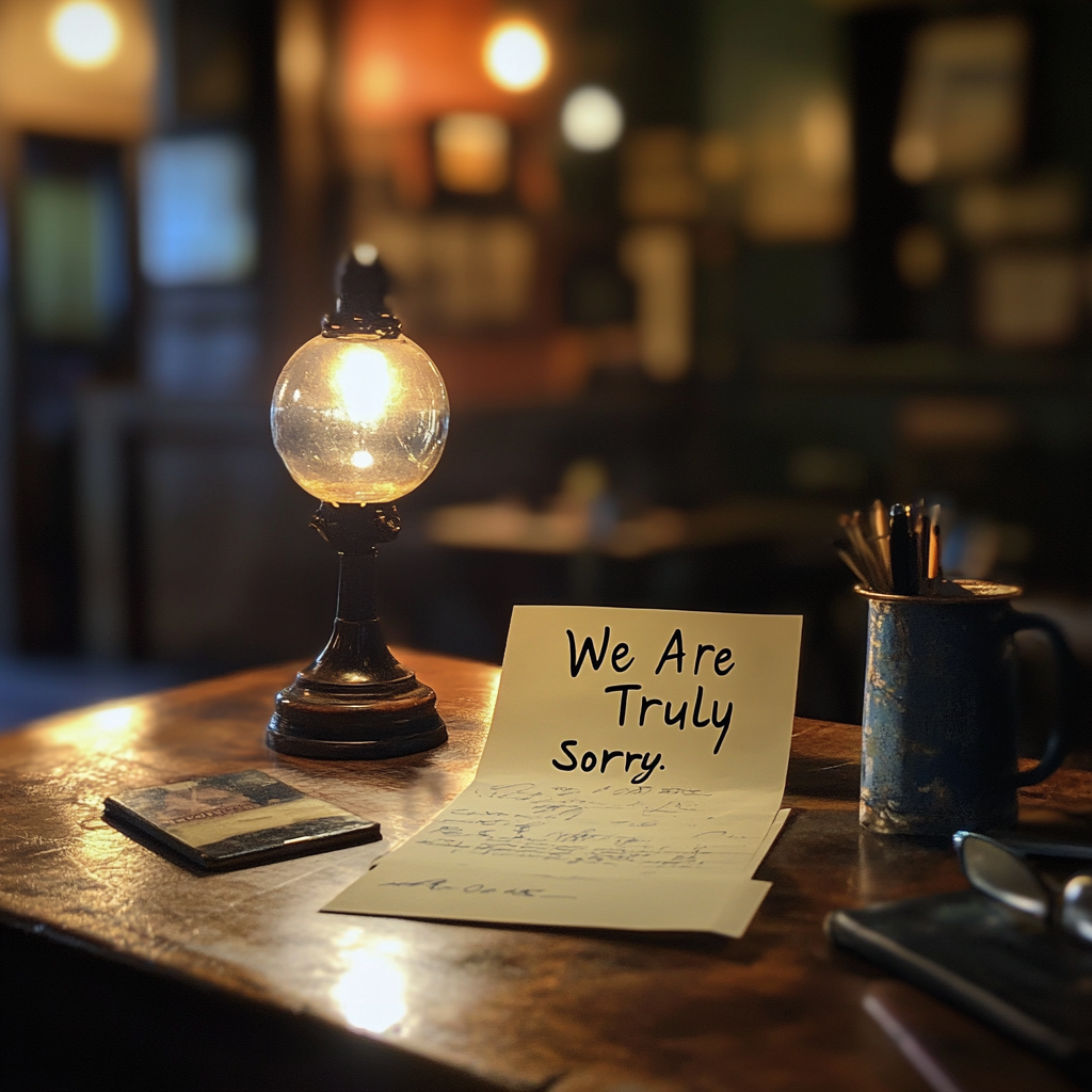 Note on a table | Source: Midjourney