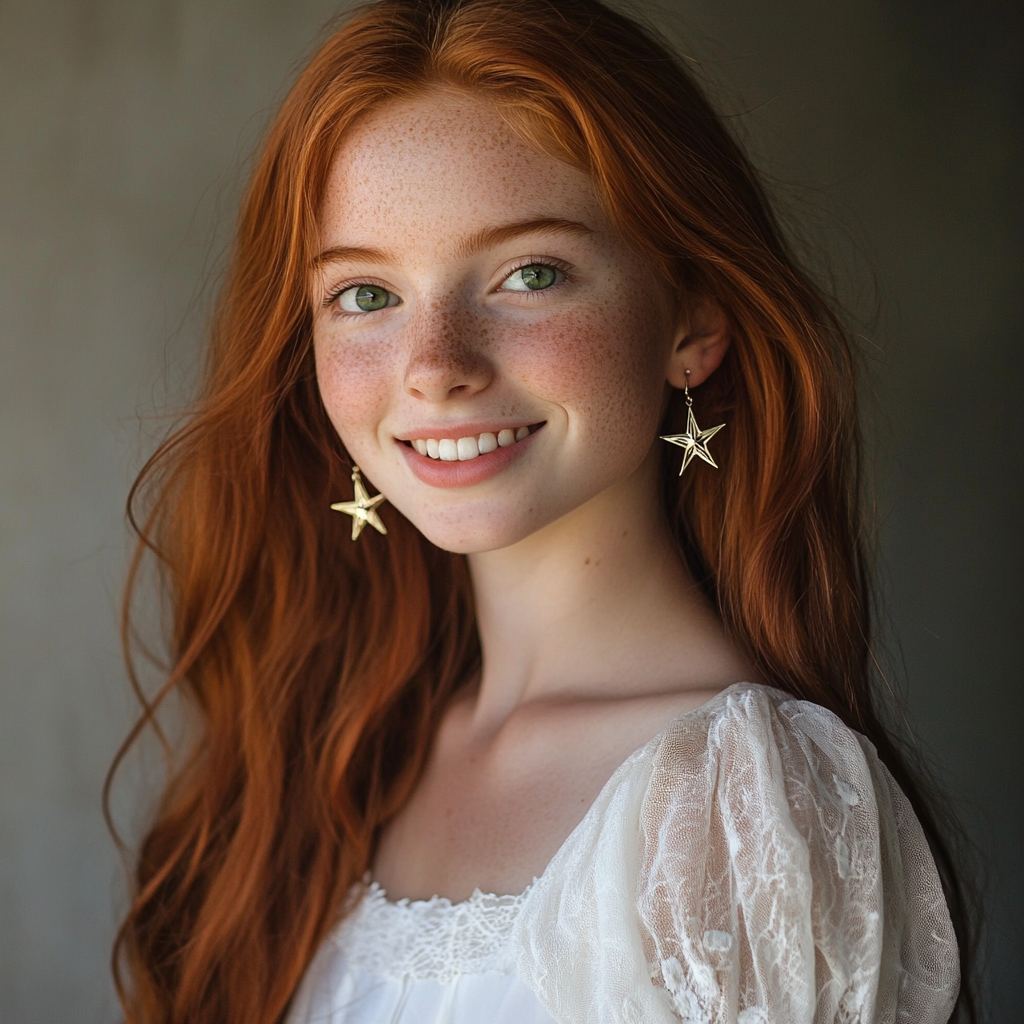 A smiling teenage girl | Source: Midjourney