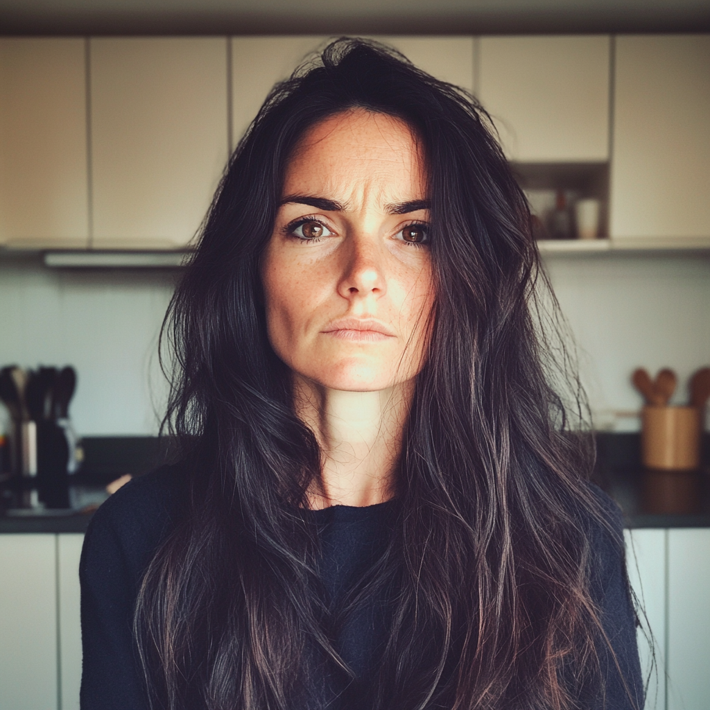 A woman standing in a kitchen | Source: Midjourney