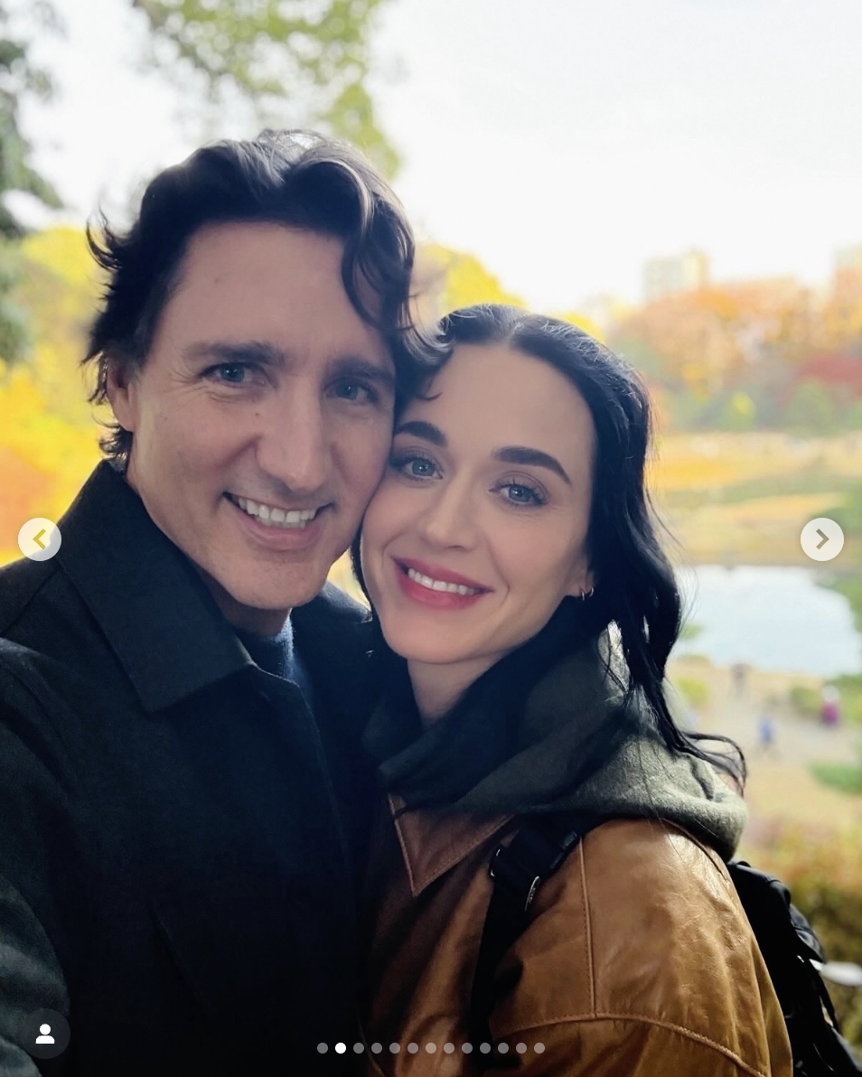 Justin Trudeau and Katy Perry in Japan from a post in December 2025 | Source: instagram/katyperry