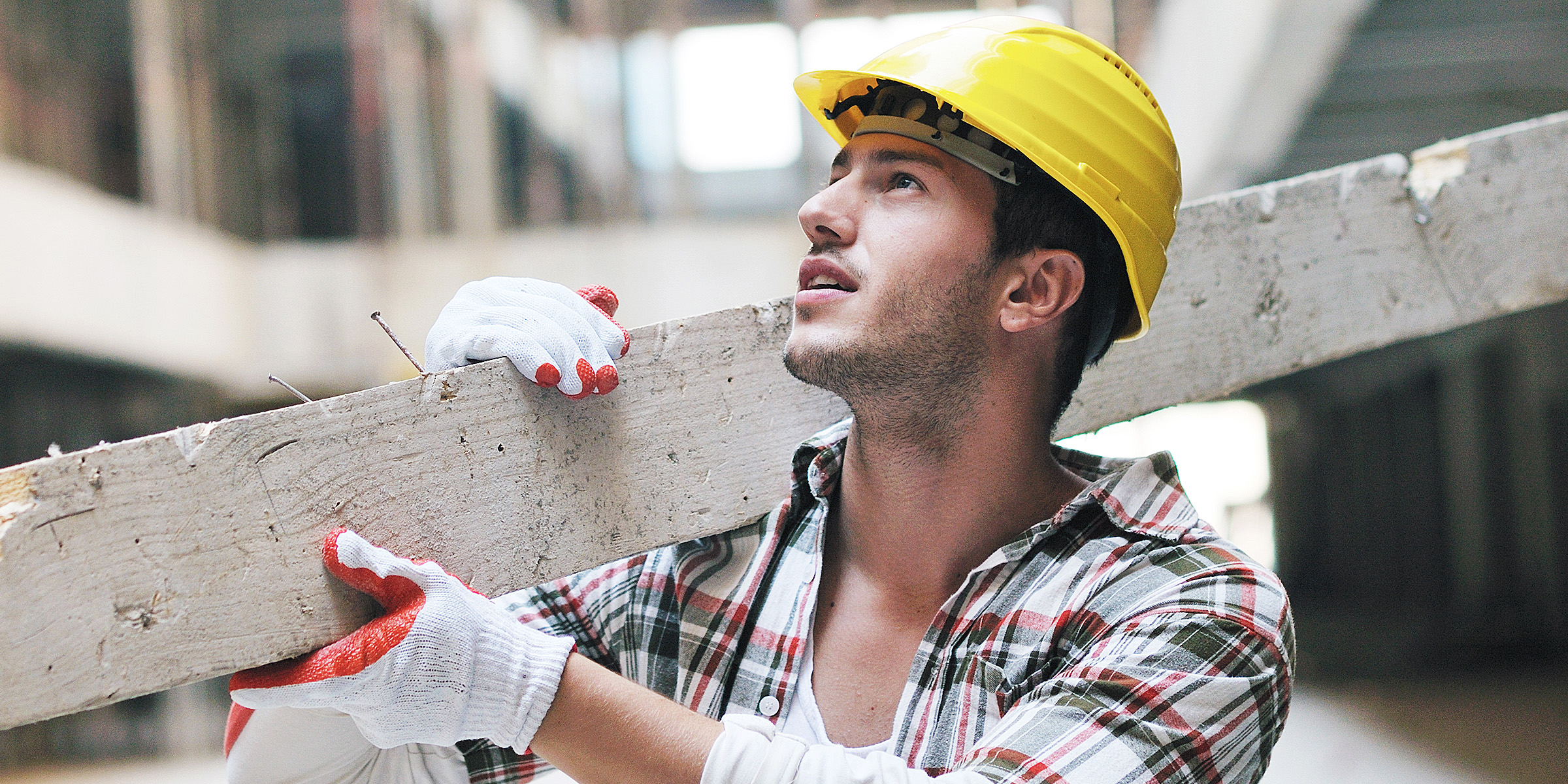 A construction worker on site | Source: Shutterstock