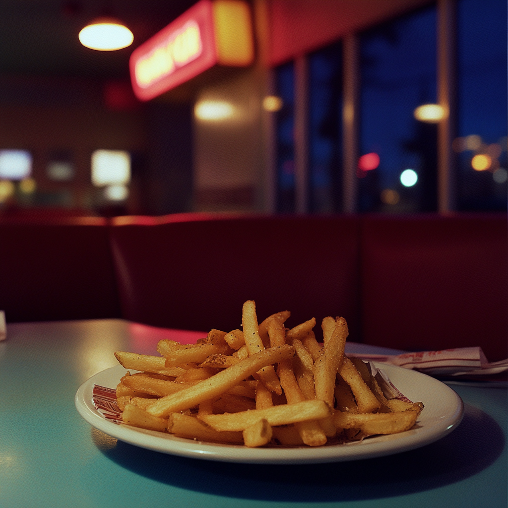 A plate of fries | Source: Midjourney