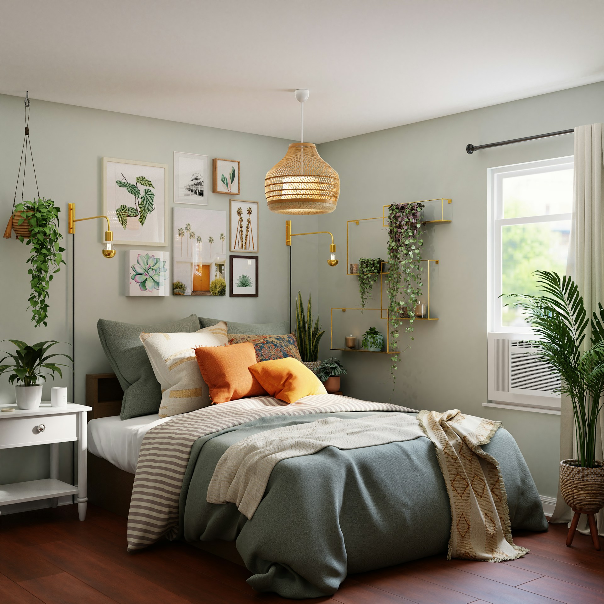 A bedroom decorated with plants | Source: Unsplash