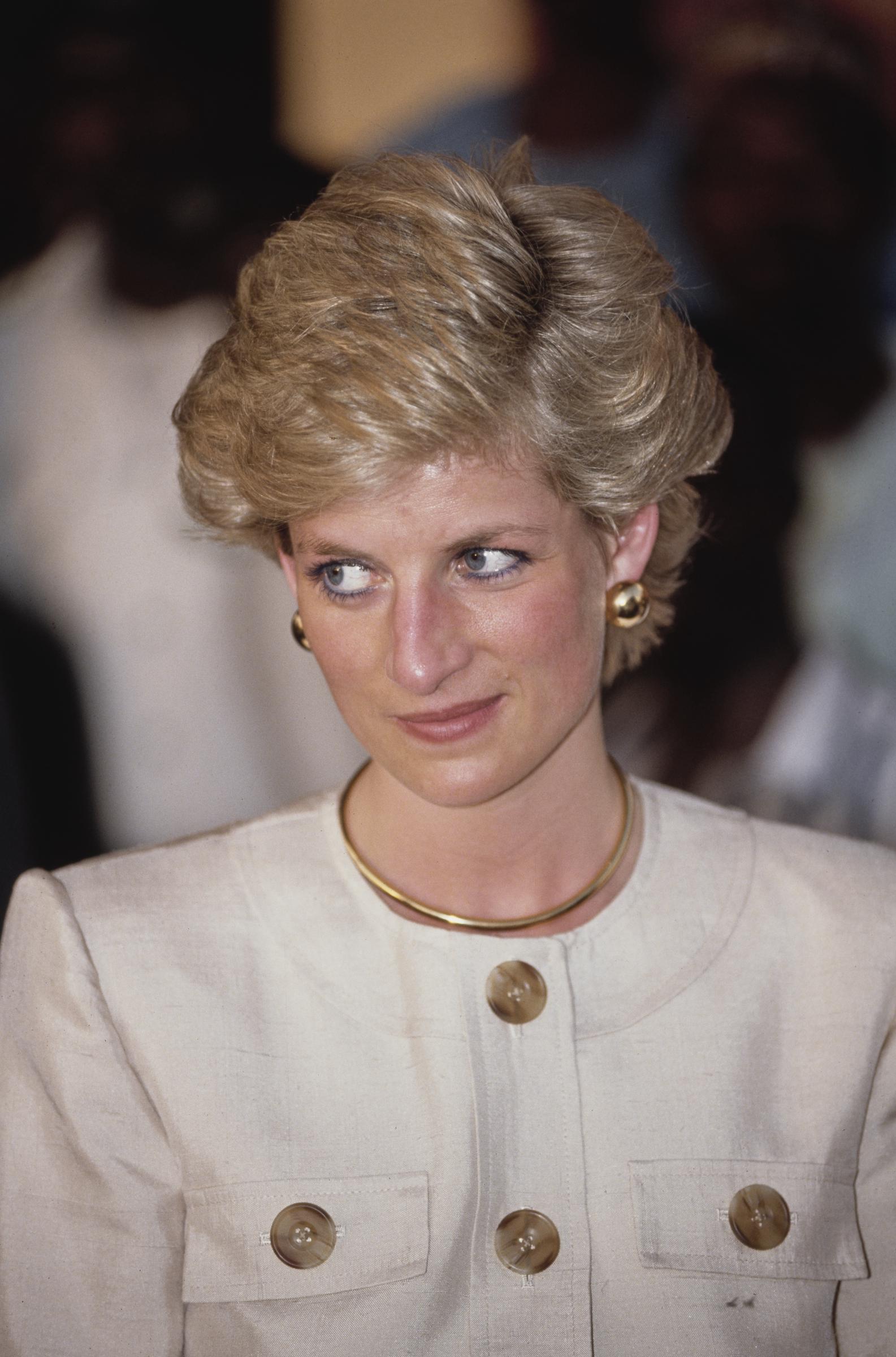 Princess Diana visiting the Shehu of Borno's Palace in Maiduguri, Nigeria, in March 1990 | Source: Getty Images