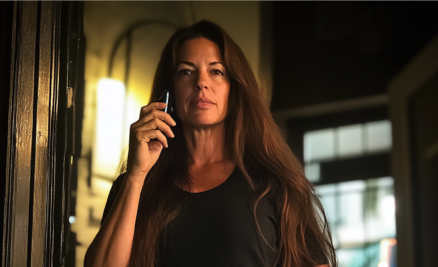 A woman talking on the phone | Source: Midjourney