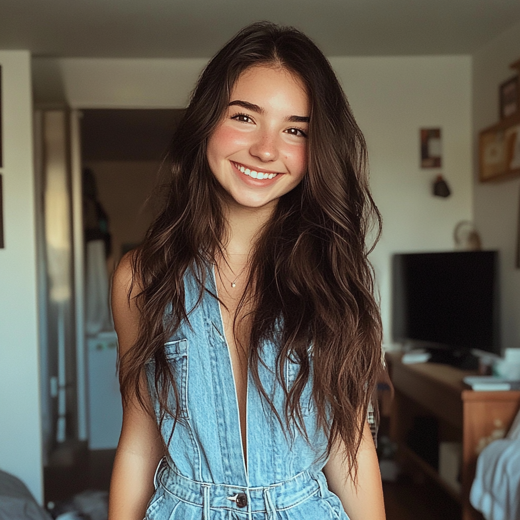 Une adolescente souriante | Source : Midjourney