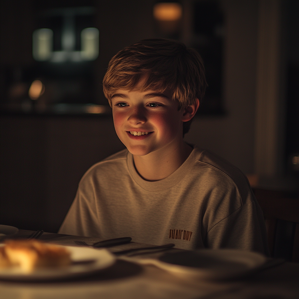 A boy smiling | Source: Midjourney