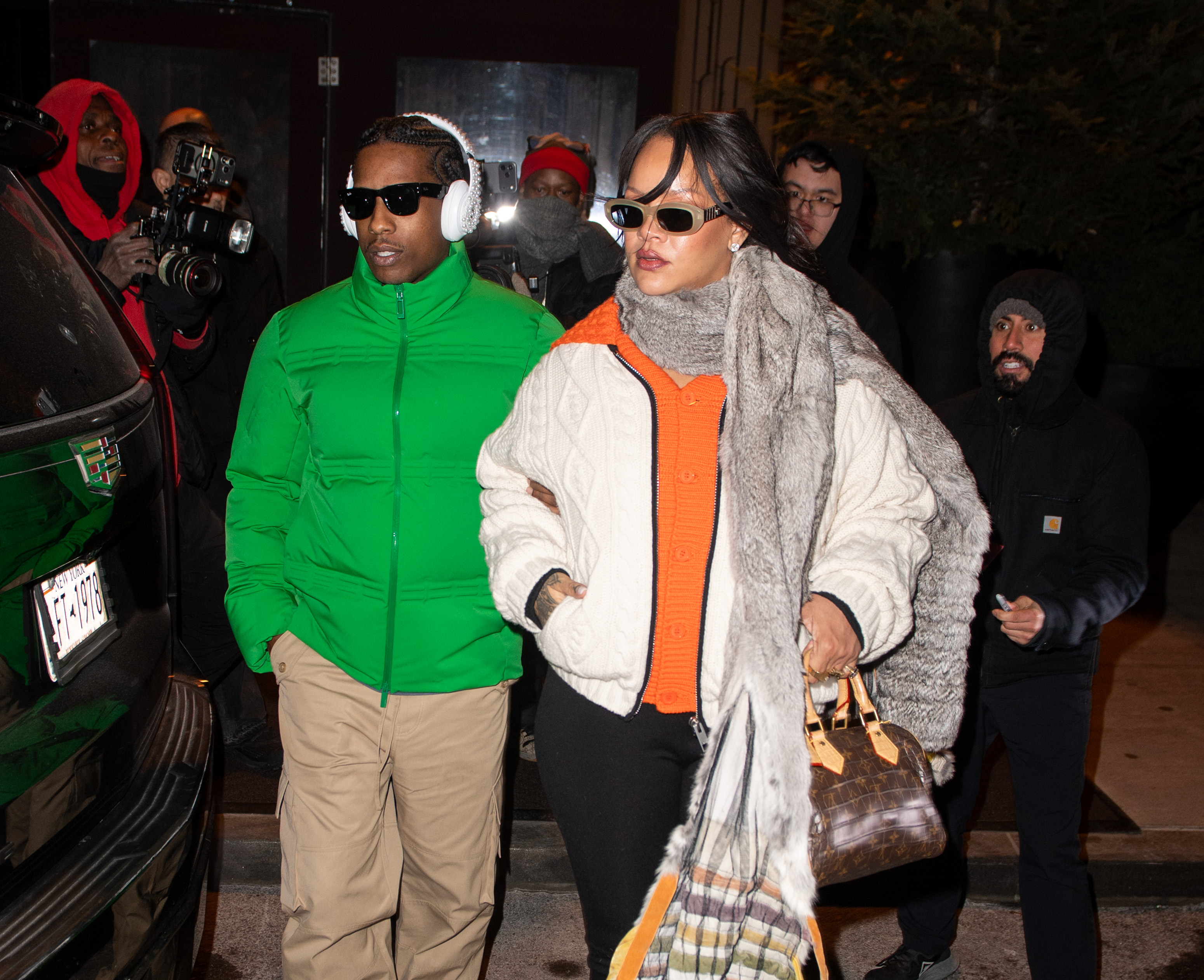 A$AP Rocky and Rihanna are seen on January 20, 2026 in New York City. | Source: Getty Images