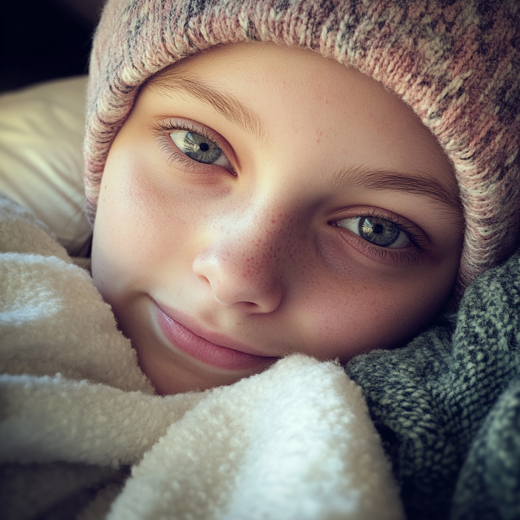 A sick teenage girl | Source: Midjourney