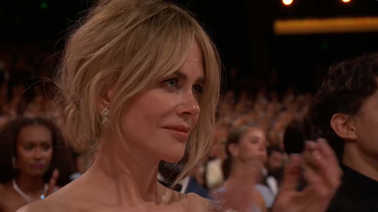 Nicole Kidman watches from the audience as Fox gives his speech during the 78th Emmy Awards ceremony. | Source: YouTube/Television Academy