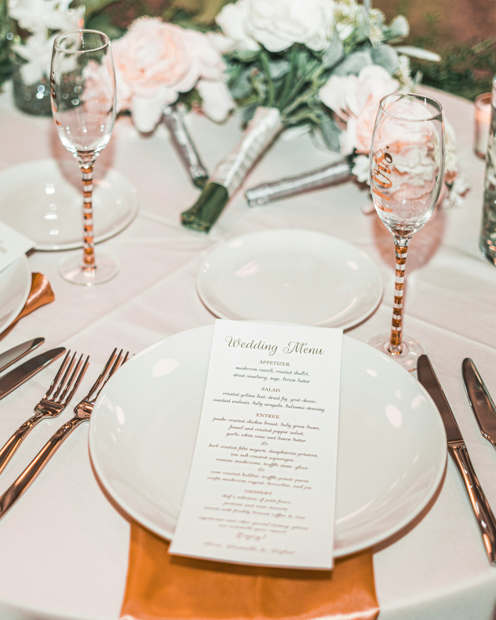 Wedding menu on a table | Source: Unsplash