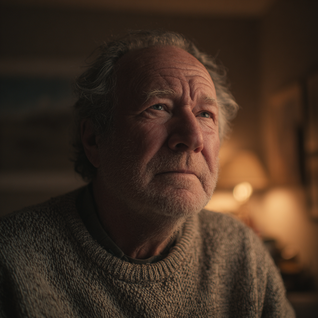 A sad man staring | Source: Midjourney