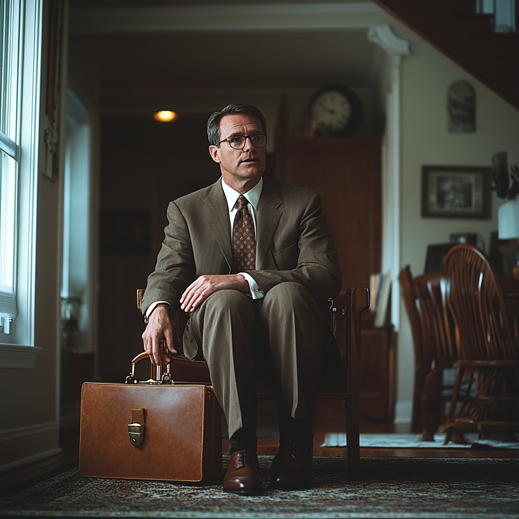 A lawyer sitting | Source: Midjourney